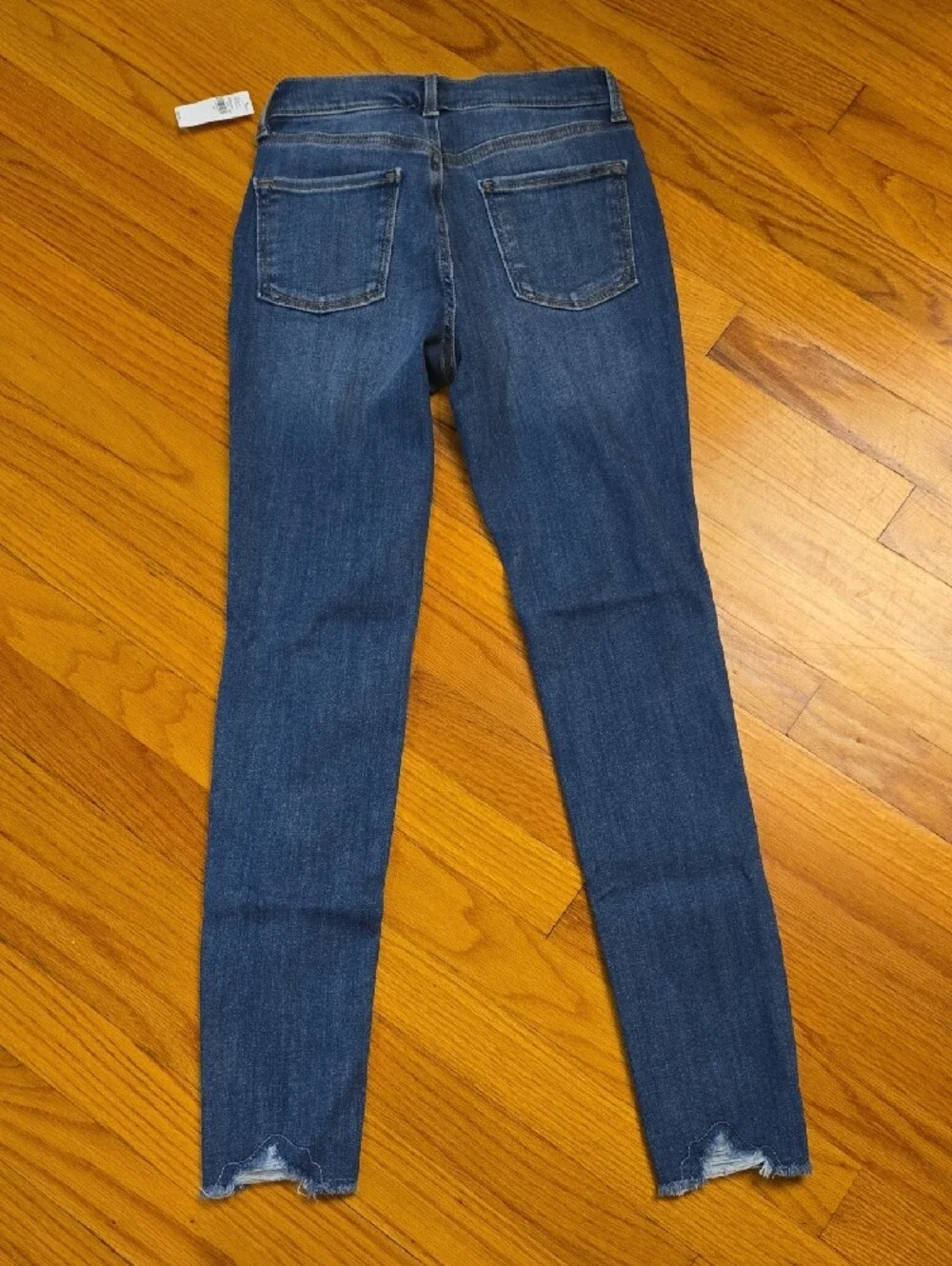 Old Navy Dark Blue Distressed Rock Stat Jeggings